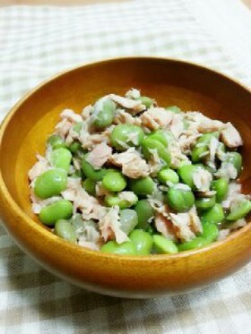 簡単１分混ぜるだけ！ツナと茶豆のサラダ