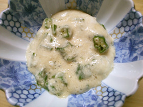 簡単！ 長芋や 大和芋 オクラの とろろ