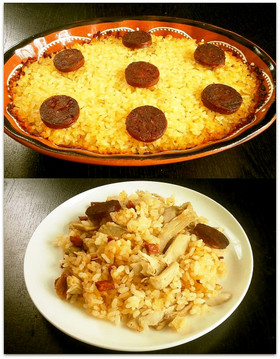 ポルトガルの★鴨ご飯 (鴨めし)★鶏肉版