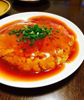 甘酢あんで〜もやしの卵焼き^_^