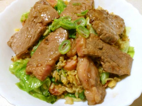 面倒くさいからワンプレート！レタス炒飯