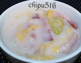 簡単子供が喜ぶ白菜とベーコンのクリーム煮