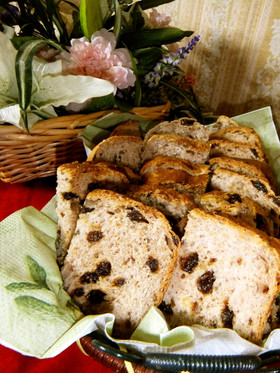 簡単！HB☆ナッツとレーズンのライ麦パン