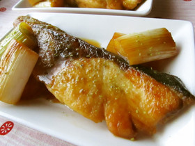 ブリねぎ照りっ照り～ポン酢山椒