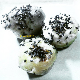 レンチン♪里芋のココナッツオイル＆ごま塩