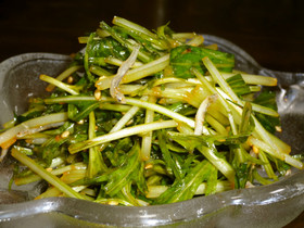 ご飯がすすむ♡水菜のキムチ風