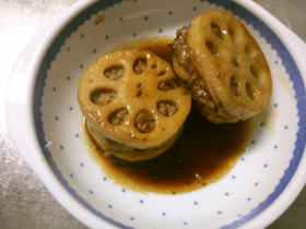 簡単 一品♪ 蓮根の 挽き肉 挟み焼き！