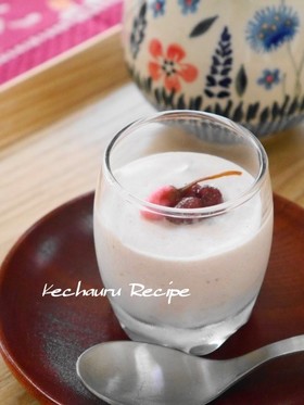 春らんまん♪桜餅風味の小倉ムース