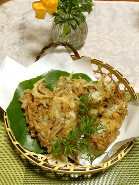 いかなごのかき揚げ