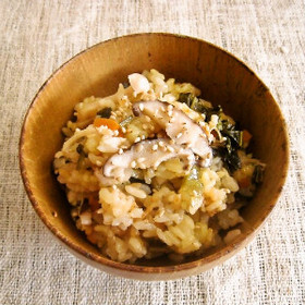 高菜漬大好き★高菜と茸の炊き込みごはん