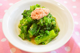 菜の花のたらこ煮