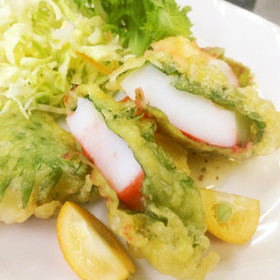 ✨厚イカの梅風味てんぷらジェノベ仕立て✨