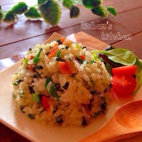 ✿やみつき♡ほうれん草とベーコンの炒飯✿