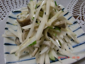 大根ときのこの和風マヨサラダ～！