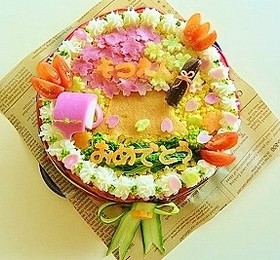 卒業式、卒園式おめでとうご飯ケーキ