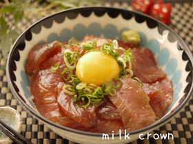 ＊簡単スタミナ漬けマグロ丼＊