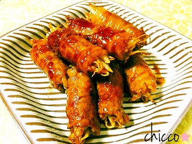 ★簡単＆節約！肉巻きもやしの照り焼き★