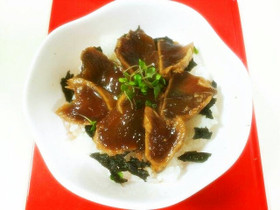 びんちょうまぐろのたたき漬け丼