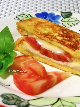 トマトがジュワ♬な☆フレンチトースト