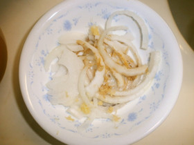 新玉ねぎ＋ポン酢＋生姜