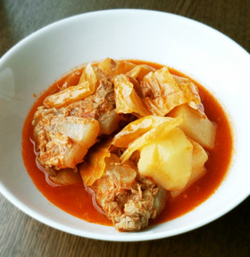 豚バラ軟骨とジャガイモのトマト煮☆