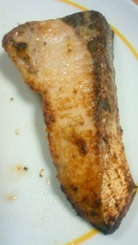 ぶりのレモン塩漬け焼き