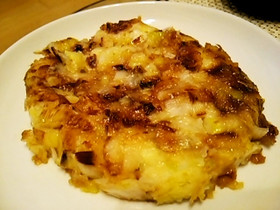 簡単玉葱だけ★タレも美味しい大きなお焼き