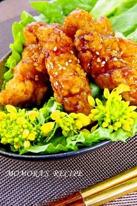 鶏胸肉で簡単お弁当揚げない甘辛照焼チキン