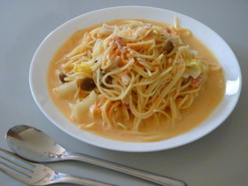 春色♡人参のクリームスパゲティ