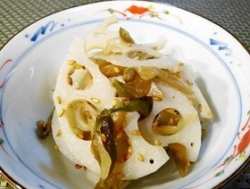 蓮根のザーサイきんぴら