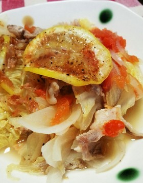 加熱25分！レモン鍋風★白菜の重ね蒸し♪