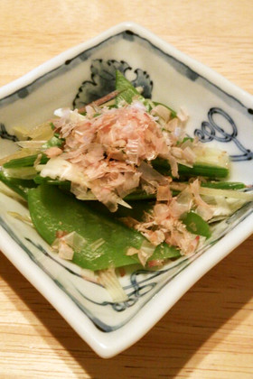 絹さやのお浸し