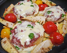 あさいちの新玉ねぎコンビーフチーズ焼き