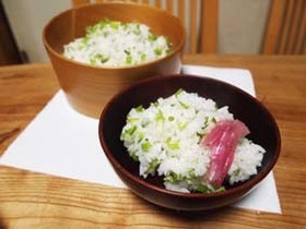 ごはんもの：山菜・こしあぶらの混ぜごはん