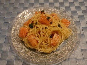 ◆簡単♡絶品サーモンの冷製スパゲッティ◆