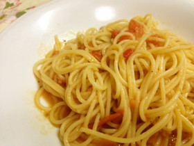 生トマトでシンプル アラビアータ♪