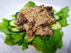 ♡◎かつおのたたきの香味ピリ辛だれ