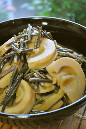 筍とワラビの煮物