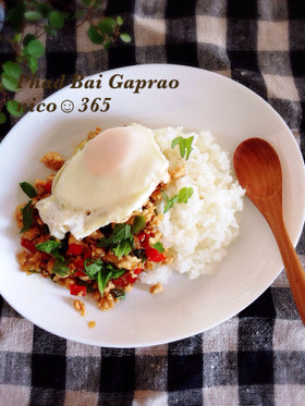 nicoCAFE♡青じそのガパオライス