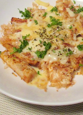 簡単★筍のおかかチーズ焼き