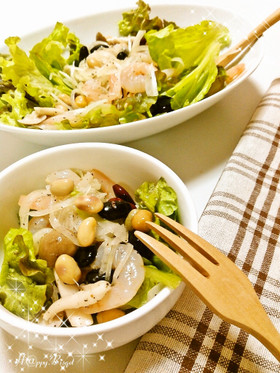 再現レシピ☆村崎ワカコの「豆のサラダ」