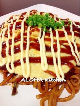 簡単！焼きそばアレンジ！オムソバ！