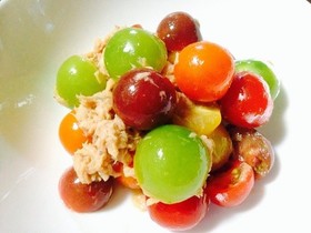 簡単サラダ☆トマトの七色仮面