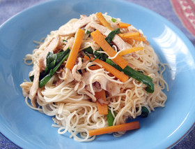 シンプルが一番！そうめんチャンプルー☆