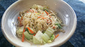 茹でずに簡単そうめんチャンプル
