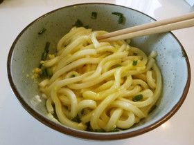 5分で簡単うまい～釜玉うどん讃岐風