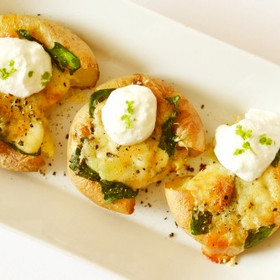 ほうれん草&モッツァレラのローストポテト