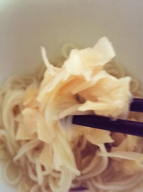 甘酢しょうがで簡単！冷しそうめん