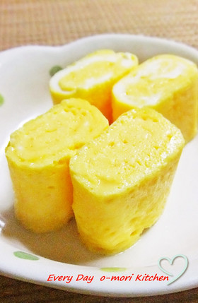 卵１個で♡しっとりきれいな黄色の卵焼き