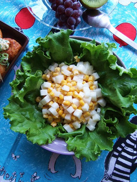 コロコロダイコーン☆オイマヨサラダ！